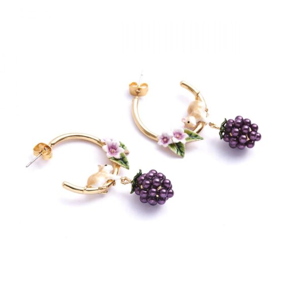 Bill skinner cute  mouse earrings - Picture 3 of 3